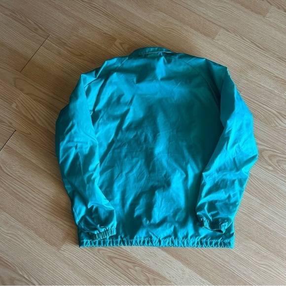 Champion Teal Windbreaker Snap Button Jacket Men’s Medium - Picture 8 of 8